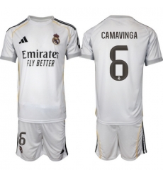 Men Real Madrid 2026 Soccer Jerseys White #6 CAMAVINGA