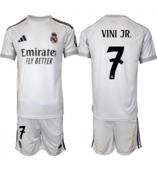 Men Real Madrid 2026 Soccer Jerseys White #7 VINI JR. (2)