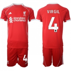 Men Liverpool 2026 Soccer Jerseys Red #4 VIRGIL