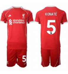 Men Liverpool 2026 Soccer Jerseys Red #5 KONATÉ