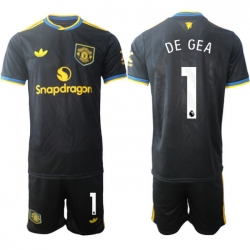 Men Manchester United 2026 Soccer Jerseys Black #1 DE GEA