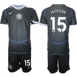Men Chelsea 2026 Soccer Jerseys DarkGrey #15 JACKSON