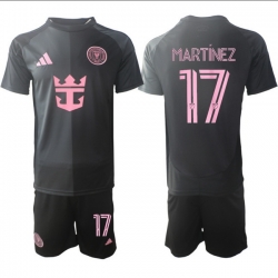 Men Inter Miami CF 2026 Soccer Jerseys Black #17 MARTINEZ