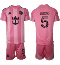 Men Inter Miami CF 2026 Soccer Jerseys Pink #5 SERGIO