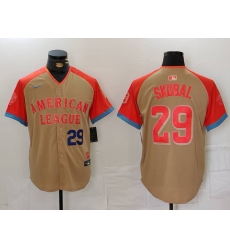 Men American League 29 Tarik Skubal Cream 2024 All Star Limited Stitched Baseball Jersey 7