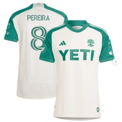 Mens Austin FC Daniel Pereira adidas Tan 2024 The Armadillo Kit Authentic Player Jersey