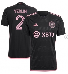 Men's Inter Miami CF DeAndre Yedlin adidas Black 2023 La Noche Replica Player Jersey