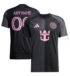 Men's Inter Miami CF adidas Black 2025 The Fortitude Kit Replica Custom Jersey