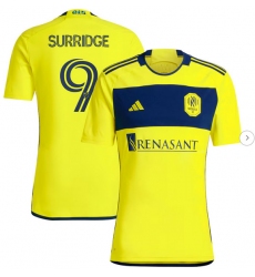 Mens Nashville SC Sam Surridge adidas Yellow 2024 The 615 Kit Replica Player Jersey