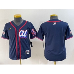 Youth American League Seattle Mariners Blank Navy 2025 All Star Edition Limited Stitched Baseball Jersey