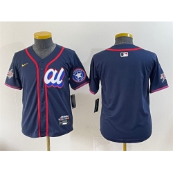 Women American League Houston Astros Blank Navy 2025 All Star Edition Limited Stitched Baseball Jersey 