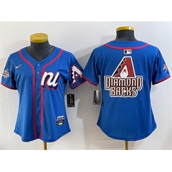 Women National League Arizona Diamondbacks Team Big Logo Blue 2025 All Star Edition Limited Stitched Baseball Jersey 