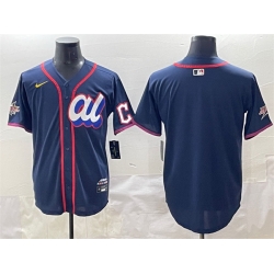 Men American League Cleveland Guardians Blank Navy 2025 All Star Edition Limited Stitched Baseball Jersey
