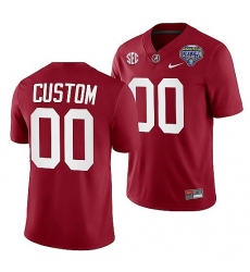 Alabama Crimson Tide Custom Crimson 2021 Cotton Bowl College Football Playoff Jersey Alabama Crimson Tide Custom Crimson 2021 Cotton Bowl College Football Playoff Jersey