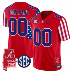 Men Women Youth Alabama Crimson Tide American Style Vapor Limited Custom Jersey All Stitched Red