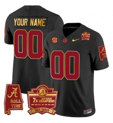 Men Women Youth Alabama Crimson Tide Nick Saban 7x Champions Patch Gold Trim Custom Jersey All Stitched Black Men Women Youth Alabama Crimson Tide Nick Saban 7x Champions Patch Gold Trim Custom Jersey All Stitched Black