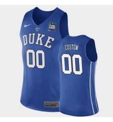 Duke Blue Devils Custom Blue 2019 Final Four Replica Jersey Duke Blue Devils Custom Blue 2019 Final Four Replica Jersey