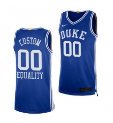 Duke Blue Devils Custom Blue Equality Social Justice Men Jersey Duke Blue Devils Custom Blue Equality Social Justice Men Jersey