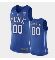 Duke Blue Devils Custom Royal Authentic Performace College Basketball Jersey Duke Blue Devils Custom Royal Authentic Performace College Basketball Jersey