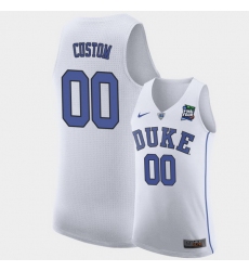 Duke Blue Devils Custom White 2019 Final Four Replica Jersey Duke Blue Devils Custom White 2019 Final Four Replica Jersey