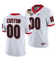 Georgia Bulldogs Custom White 2021 Orange Bowl 100Th Anniversary Jersey Georgia Bulldogs Custom White 2021 Orange Bowl 100Th Anniversary Jersey
