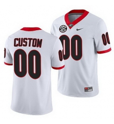 Georgia Bulldogs Custom White College Football Game Jersey Georgia Bulldogs Custom White College Football Game Jersey