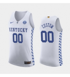 Kentucky Wildcats Custom White Authentic Men'S Jersey Kentucky Wildcats Custom White Authentic Men'S Jersey