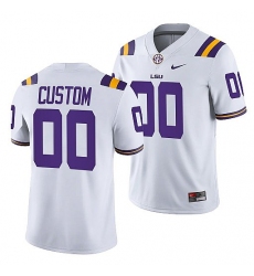 LSU Tigers Custom White College Football Men Jersey LSU Tigers Custom White College Football Men Jersey