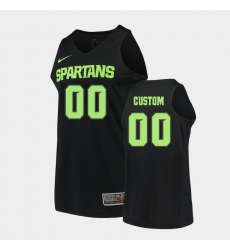 Michigan State Spartans Custom Black Replica College Basketball Jersey Michigan State Spartans Custom Black Replica College Basketball Jersey