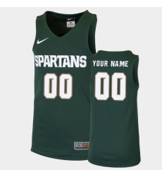 Michigan State Spartans Custom Green Replica College Basketball Jersey Michigan State Spartans Custom Green Replica College Basketball Jersey