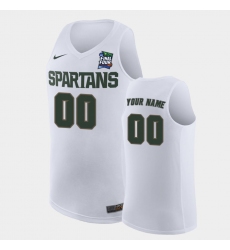 Michigan State Spartans Custom White 2019 Final Four Replica Jersey Michigan State Spartans Custom White 2019 Final Four Replica Jersey