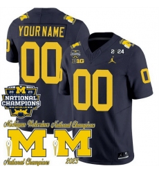 Men Women Youth Michigan Wolverines ACTIVE PLAYER Custom Navy F U S E  CFP 2023 National Champions Patch Vapor Stitched Football Jersey Men Women Youth Michigan Wolverines ACTIVE PLAYER Custom Navy F U S E  CFP 2023 National Champions Patch Vapor Stitched Football Jersey
