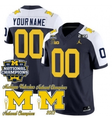 Men Women Youth Michigan Wolverines ACTIVE PLAYER Custom Navy White Alternate F U S E  CFP 2023 National Champions Patch Vapor Stitched Football Jersey Men Women Youth Michigan Wolverines ACTIVE PLAYER Custom Navy White Alternate F U S E  CFP 2023 National Champions Patch Vapor Stitched Football Jersey