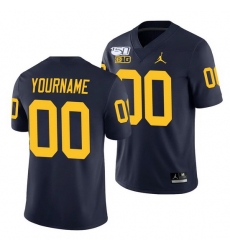 Michigan Wolverines Custom Navy College Football Men'S Jersey 0 Michigan Wolverines Custom Navy College Football Men'S Jersey 0