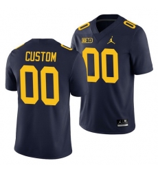 Michigan Wolverines Custom Navy College Football Men'S Jersey Michigan Wolverines Custom Navy College Football Men'S Jersey