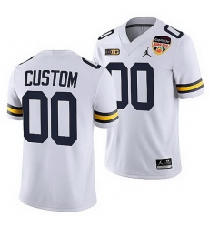 Michigan Wolverines Custom White 2021 Orange Bowl College Football Playoff Jersey Michigan Wolverines Custom White 2021 Orange Bowl College Football Playoff Jersey