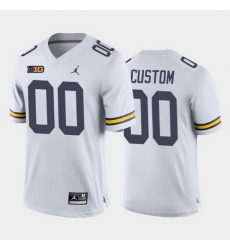 Michigan Wolverines Custom White Away Men'S Jersey Michigan Wolverines Custom White Away Men'S Jersey