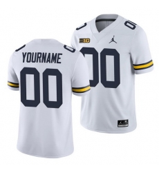 Michigan Wolverines Custom White College Football Men'S Jersey 0 Michigan Wolverines Custom White College Football Men'S Jersey 0