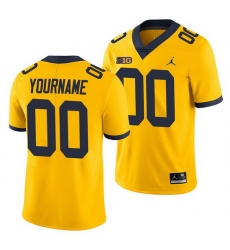Michigan Wolverines Custom Yellow Game Men'S Jersey Michigan Wolverines Custom Yellow Game Men'S Jersey