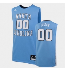 North Carolina Tar Heels Custom Carolina Blue Replica College Basketball Jersey North Carolina Tar Heels Custom Carolina Blue Replica College Basketball Jersey