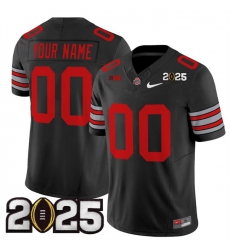 Men Ohio State Buckeyes Active Player Custom Black 2025 CFP Final Patch F U S E  Vapor Limited Stitched Football Jersey Men Ohio State Buckeyes Active Player Custom Black 2025 CFP Final Patch F U S E  Vapor Limited Stitched Football Jersey