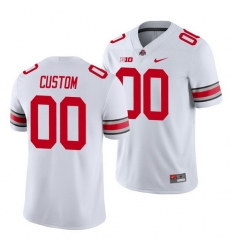 Ohio State Buckeyes Custom White College Football Jersey Ohio State Buckeyes Custom White College Football Jersey