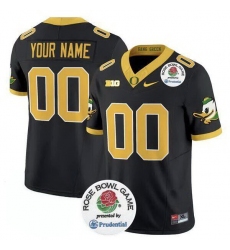 Men Oregon Ducks Active Player Custom Black 2024 F U S E  Rose Bowl Vapor Limited Stitched Football Jersey Men Oregon Ducks Active Player Custom Black 2024 F U S E  Rose Bowl Vapor Limited Stitched Football Jersey