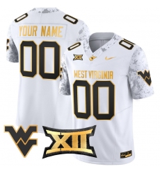Men Women Youth West Virginia Mountaineers 2024 Gold Vapor Limited Custom Jersey All Stitched White Gold Men Women Youth West Virginia Mountaineers 2024 Gold Vapor Limited Custom Jersey All Stitched White Gold