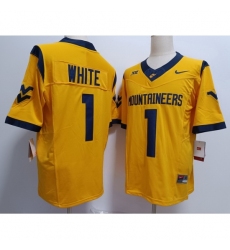 West Virginia Mountaineers #1 Customized Yellow Jersey West Virginia Mountaineers #1 Customized Yellow Jersey