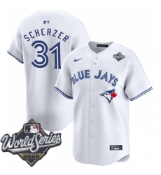 Men Toronto Blue Jays 31 Max Scherzer White 2024 Home Limited Stitched Jersey Men Toronto Blue Jays 31 Max Scherzer White 2024 Home Limited Stitched Jersey