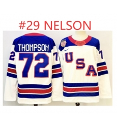 Men's USA #29 BROCK NELSON White 2026 Stitched Jersey Men's USA #29 BROCK NELSON White 2026 Stitched Jersey