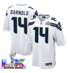 Men Women Youth Seattle Seahawks #14 Sam Darnold 2025 2026 Super Bowl LX F U S E Stitched NFL Jersey White