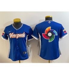Youth Venezuela Baseball Royal 2026 World Baseball Classic Big Logo Road Stadium Stitched Baseball Jersey Youth Venezuela Baseball Royal 2026 World Baseball Classic Big Logo Road Stadium Stitched Baseball Jersey