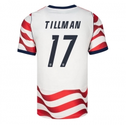 USA 2026 FIFA World Cup Soccer White Jersey Set ( Have Shorts ) Malik Tillman #17